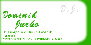 dominik jurko business card